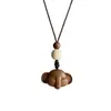 Collar de elefante con cuentas estilo vintage de mediados de siglo, creativo y único, nueva cadena para suéter estilo chino, accesorio moderno y elegante