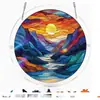 Quebra-Cabeça Colorido Popular Transfronteiriço de Vidro Pendurado Quebra-Cabeça de Acrílico Pegador de Sol Decoração de Janela Ornamento Pendurado