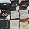 Nuevos Pendientes Chanel Collar de Familia Antigua Pulsera TB Pendientes CD Dior Réplica con Etiquetas Versión Alta Venta al por Mayor de Fábrica