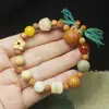 Pulsera Bodhi de Dieciocho Semillas Multi-Tesoro, Joyería Sencilla de Cuentas de Oración Budista Regalo para Mujeres