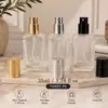 Botella de spray de vidrio transparente de 30 ml, botella recargable de perfume portátil, botella cosmética, botella de perfume con tapa de rosca, exclusivamente para suministro transfronterizo