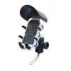 Soporte para Teléfono Móvil Vehículo Eléctrico Motocicleta Soporte de Navegación Pedal Amortiguador Antivibración Soporte para Teléfono Móvil de Ocho Garras para Coche de Comida para Llevar