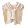 Celebración de Primavera y Otoño Nuevo Chal Tejido con Etiqueta con Camisa Avispa Pequeña Habitación con Aire Acondicionado Conservación del Hombro Cuello de Hombro 01