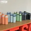 Botella de Agua Deportiva Portátil para Exteriores de Gran Capacidad Tyeso, Taza Térmica de Acero Inoxidable de Doble Capa, Vaso de Bebida Directa de Alto Valor