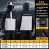 Conjunto de Impermeable y Pantalón de Lluvia para Ciclismo, Engrosado para Lluvia Fuerte, Cortavientos con Poncho de Lluvia con Visera, Especializado para Repartidores, Estilo de Dos Piezas