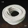 Cuerda trenzada redonda de silicato de aluminio ignífuga resistente a altas temperaturas, tira de sellado para puerta de horno de fibra cerámica, cuerda de amianto para horno de cocción