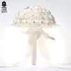 Produtos de casamento amados estilo coreano botão de flor flor buquê de noiva de casamento buquê de casamento estilo ocidental criativo suprimentos de casamento buquê de casamento atacado