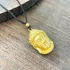 Novo Colar Ouro Areia do Vietnã Ouro Imitação Oco Chama Maitreya Buda Pingente Guanyin Masculino Banhado a Ouro Pingente Buda Ouro Areia