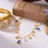 Colar Estilo Resort Amazon Série Oceano Estrela do Mar Concha Colorida Pérola Corrente para Clavícula Colar de Pérola e Concha Feminino de Verão