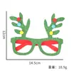 Óculos de Decoração de Natal Crianças Atmosfera de Festa de Natal Adereços para Fotos Óculos com Laço do Papai Noel Armação