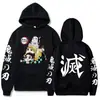 2025 Nuevo Sudadera con Capucha y Bolsillo Estampada Transfronteriza Europea y Americana Moda Demon Slayer Marca de Tendencia para Hombre Venta al por Mayor