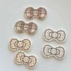 Nuevos accesorios de lazo a cuadros Mikhado, horquillas para el pelo hechas a mano, pegamento en crema, fundas para teléfono móvil, agujeros para zapatos