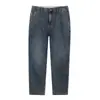 Pantalones Cortos de Verano Nuevos Finos Talla Extra, Jeans Holgados Elásticos Vintage Desgastados Extra Grandes para Hombre