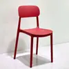 Silla de plástico engrosada con respaldo, silla de comedor comercial, silla con respaldo de PP, adecuada para cafeterías, disponible en varios colores, silla simple y casual para uso doméstico