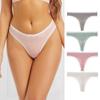 Deportes Yoga Femenino Sexy Coqueto Ropa Interior de Algodón Puro Ropa Interior de Encaje a Rayas para Mujer Tanga de Talla Grande Europea y Americana Transfronteriza