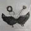Asas de anjo mais vendidas no Halloween em todo o mundo, asas de penas para festas de fim de ano e bailes, novos acessórios e decorações