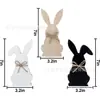 3 Piezas Conejo de Pascua Madera Centro de Mesa Logo Decoración de Pascua