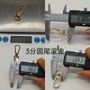 Hebilla de Gancho Redondo Pequeño de Cola de 3 Piezas en Stock, Gancho Metálico para Bolso, Herrajes para Equipaje, Anillo Redondo de Aleación de Zinc, Clip de Perro para Correa Diagonal