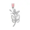 Nova Broche de Flores Balançantes Borboleta Concha Rainha da Primavera Corsage Acessórios Elegantes Broche de Flor Joia