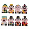 Estilo antigo q version Três Reinos pequenos enfeites fofos decorações para casa enfeites de mesa bonecas chinesas criativas