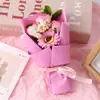 Presente de Aniversário Dia dos Namorados mini 7 Rosas Tamanho Polegar Sabonete Flores Preservadas Gipsofila Flores Secas Atacado Transfronteiriço