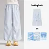Pantalones de Verano 2026 para Niños Pudding Haru Nuevos Protección Solar UV Pantalones Largos Frescos Pantalones Casuales de Verano para Niñas con Protección Solar