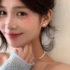 Pendientes de Gato de Dibujos Animados Pequeños y Lindos para Mujer Estilo Coreano Lujo Ligero Pendientes de Aguja de Plata de Gama Alta Joyería Única y Hermosa para Orejas
