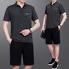 Traje Deportivo de Verano para Papá Hombres 2026 Nuevo Estilo Verano para Mediana Edad y Mayores Camiseta Casual de Manga Corta Día del Padre