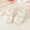 Sapatos e Meias de Verão para Bebê, Meias Antiderrapantes para Bebê, Sapatos com Solado Macio para Antes de Andar, Sapatos para Crianças Pequenas, Sapatos para Bebês com Laços para Meninas