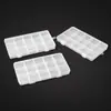 Caja de plástico transparente desmontable de 15 compartimentos para equipo de pesca, cosméticos, accesorios, cuentas de arroz, cuentas y cuentas pequeñas caja de almacenamiento de escritorio
