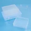 Caixa transparente espessa pp caixa plástica retangular caixa de papelaria caixa de documentos caixa de armazenamento de brinquedos caixa de embalagem para material de pesca nail art