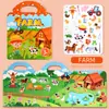 Amazon Libro de Pegatinas de Gel Portátil para Niños Educativo Aprendizaje Temprano Entrenamiento de Concentración Pegatinas de Escenas Pegatinas de Libro Silencioso
