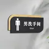 Señales Acrílicas para Baños de Hombres y Mujeres, Señales para Puertas de Baños de Hoteles y Restaurantes, Señales de Baño de Doble Cara