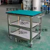 Mesa de Aço Inoxidável Bancada Móvel com Rodas Linha de Produção Carrinho Pequeno de Virar Mesa de Embalagem Uso em Oficina de Fábrica