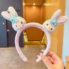 Boneca de Desenho Animado de Coelho Headband Grampo de Cabelo Outono e Inverno Novo Fofo Coelho Pelúcia Acessórios de Cabelo Headband para Lavar o Rosto Acessórios de Cabelo para Mulheres