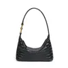 Bol Nuevo Tejido a Mano para Mujer de Principios de Otoño, Bolso para Lonchera de Cuero Suave, Bolso Hobo para Debajo del Brazo, Bolso Dumpling, Bolso Tofu Versátil de Lujo Ligero