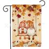 Bandera de Jardín de Otoño Nueva Transfronteriza Enano Hoja de Arce Calabaza Flor Decoración de Patio Exterior Bandera de Jardín de Doble Cara