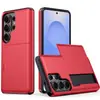 Adecuado para Funda de Teléfono Móvil Samsung S26Ultra, Cubierta Deslizante con Billetera para Tarjetas Ranura para Tarjetas S26, Funda Protectora S26Plus, Estilo Coreano