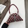 Bolso Cubo con Cordón y Remaches para Exportación Transfronteriza para Mujer Verano 2025 Nuevo Bolso de Hombro Cruzado Punk con Cortes Cadena