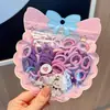 Bandas Elásticas para el Cabello de Color Caramelo para Niños Banda Elástica de Alta Elasticidad Simple Linda Tamaño Pequeño Cuerda para el Cabello Accesorios para el Cabello Venta al por Mayor