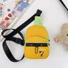 Bolsa Infantil para Niños 2026 Nuevo Estilo Coreano Letra Color Pastel Bloque de Color Bolsa de Pecho Ligera Lona para Niño Pequeño Bolso Cruzado Exportación