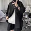 Camisa Masculina Estilo Coreano Moda Bonita Camisa Casual Manga Sete Top
