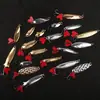 Atacado de Fábrica Conjunto de Iscas Sequinhas Conjunto de Iscas Caixa de Iscas Falsas 20 Folhas de Salgueiro Sequinhas Giratórias Caixa de Equipamentos de Pesca