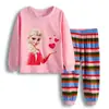Explosiones ropa infantil niña niña bebé caricatura manga larga ballena ropa de casa traje pijama D13