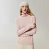 100% cashmere, nova coleção, prêt-à-porter de alta qualidade, bainha enrolada, gola alta, outono/inverno, modelagem justa, valoriza a silhueta, solto, tricô macio e confortável
