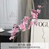 Andorinha Voadora 3D Flor Artificial Violeta Adereços de Decoração de Casamento Flor Falsa Ornamentos de Entrada de Casa Delfínio Artificial Flor Falsa