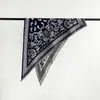 Chal de Imitación Cachemir con Patrón de Anacardos Vintage, Engrosado para Otoño e Invierno, Bufanda Triangular Cálida para Mujer, Bufanda Decorativa con Borlas, Venta al por Mayor