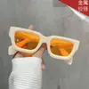 Gafas de sol de pierna ancha cóncavas en caja pequeña, nuevo estilo coreano, montura pequeña, gafas de mármol, gafas de sol retro de alta gama, moda