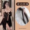 Lencería Sexy Hebilla Frontal Malla Transparente Lazo Pijama Caliente Abertura Falda Larga qqny Puro Deseo