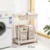Cesto de Roupa Suja Personalizado Cesto de Armazenamento para Roupas Sujas Suporte de Chão Doméstico Banheiro Rack de Armazenamento Cesto Porta-Toalhas
